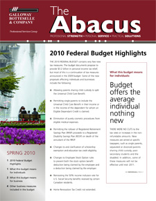Abacus Spring 2010